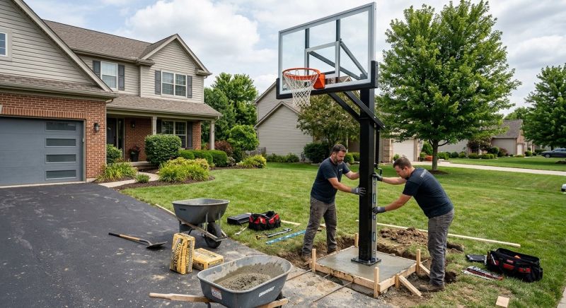 Basketball Goal Installation in Conroe, TX