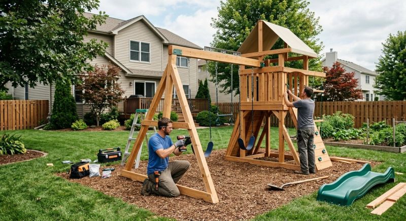 Monkey Bars Installation in Arvada, CO