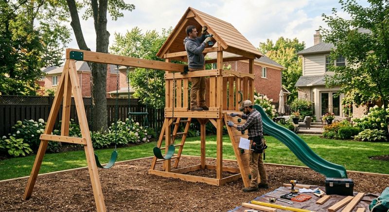 Swing Set Installation in Boulder, CO