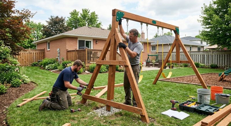 Swing Set Installation in Conroe, TX